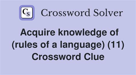 rules of language crossword clue|rules of language sun crossword.